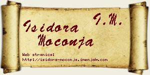 Isidora Moconja vizit kartica
